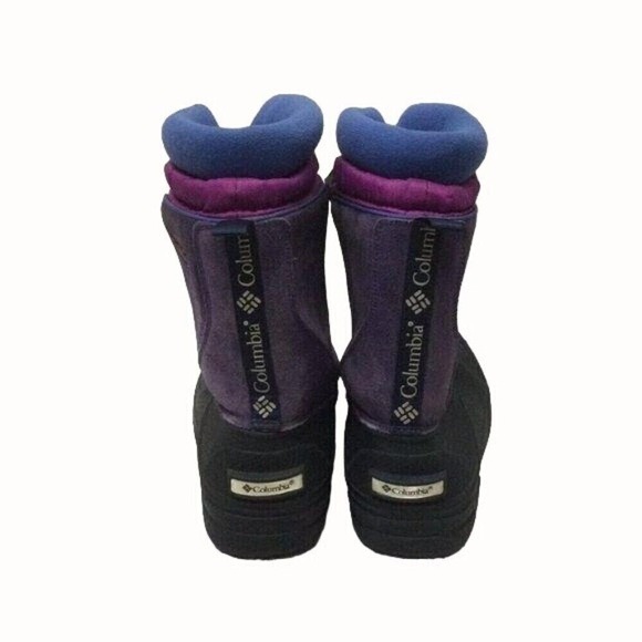 Columbia Bugabarn Jr Winter Snow Boots Youth Size 6 Purple Waterproof Insulated - Picture 4 of 6